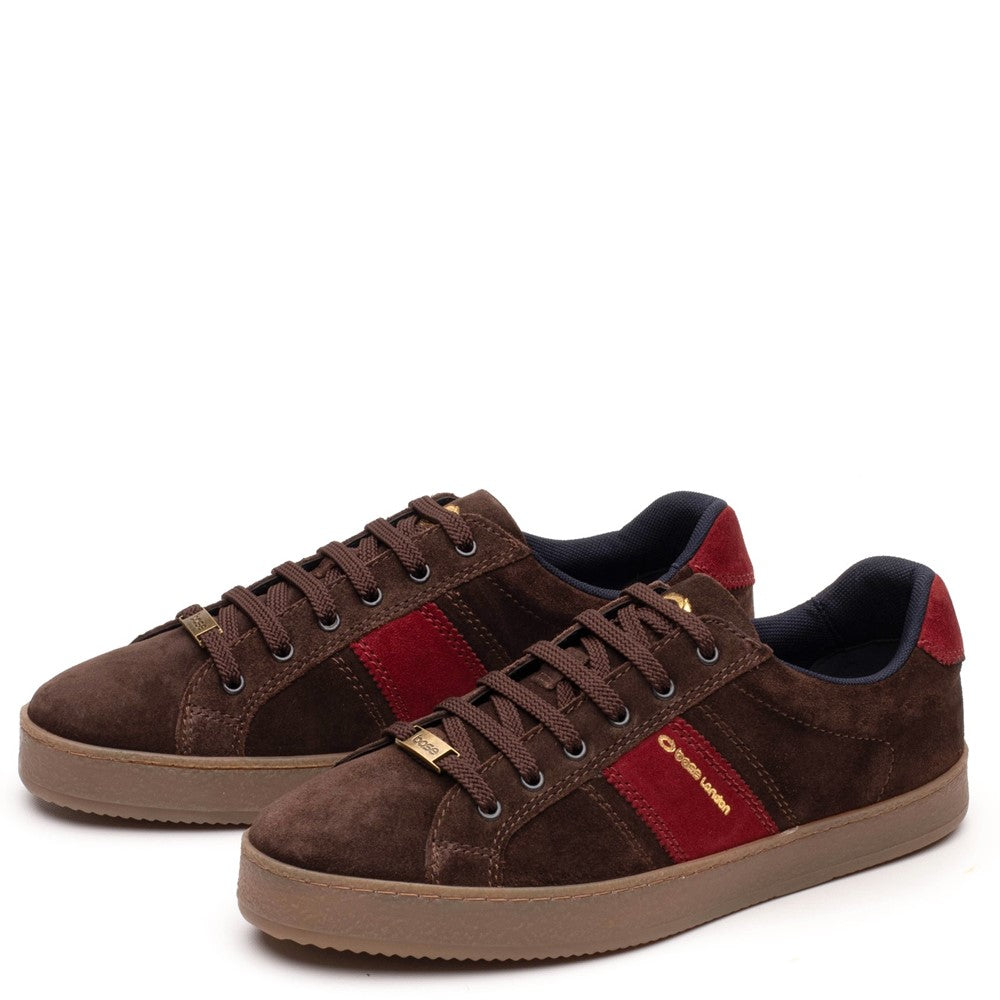 Hopper Suede Trainer Brown