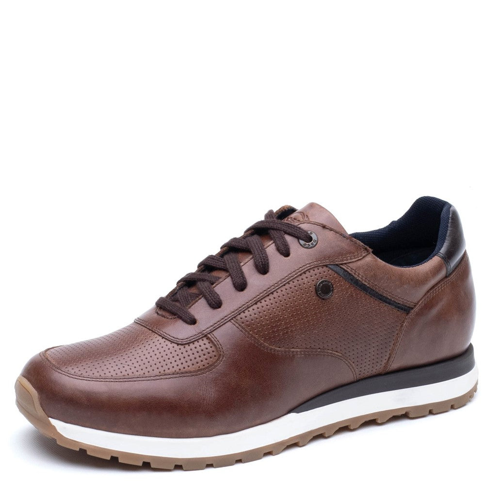Lancaster Leather Trainer Brown