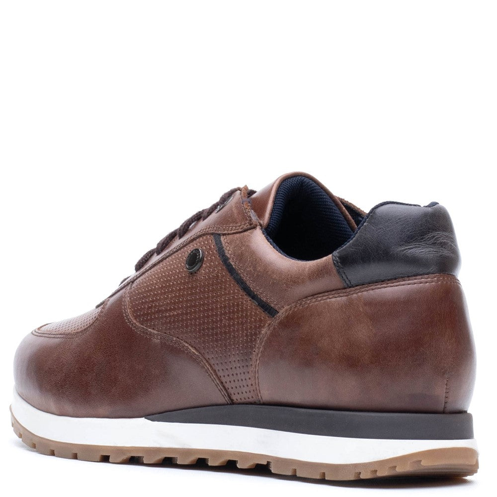 Lancaster Leather Trainer Brown