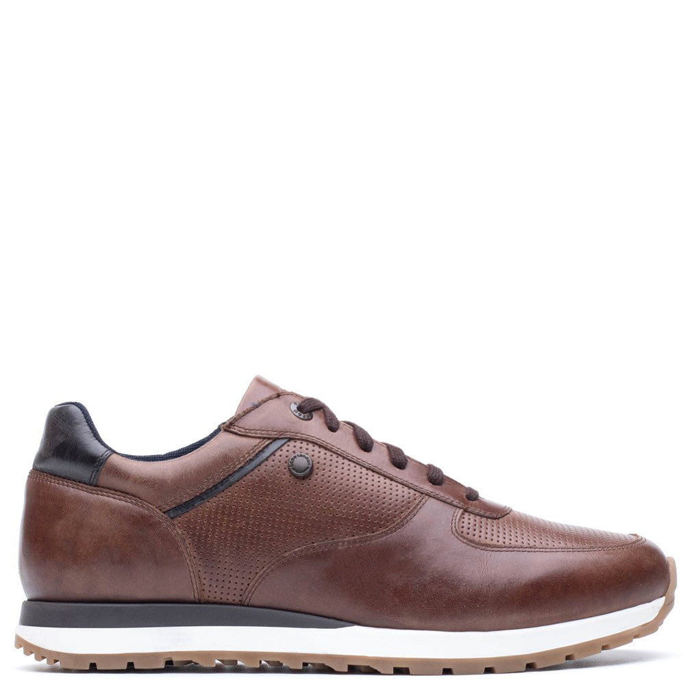 Lancaster Leather Trainer Brown