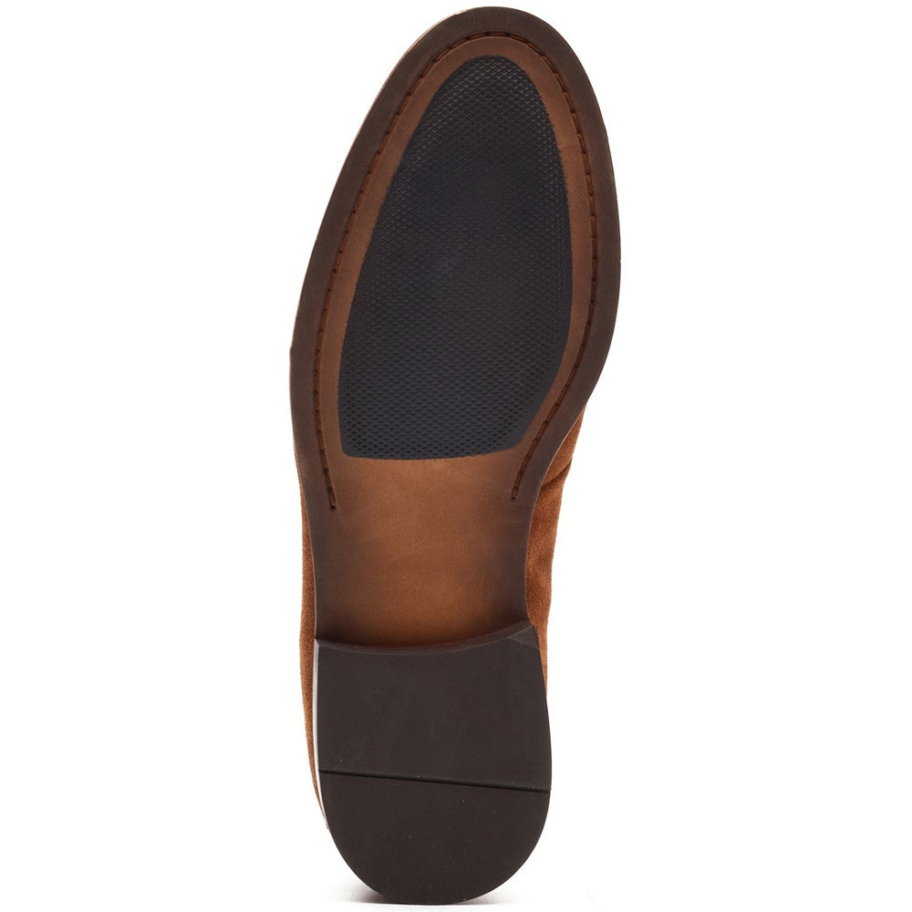 Slate Suede Penny Loafer Ginger