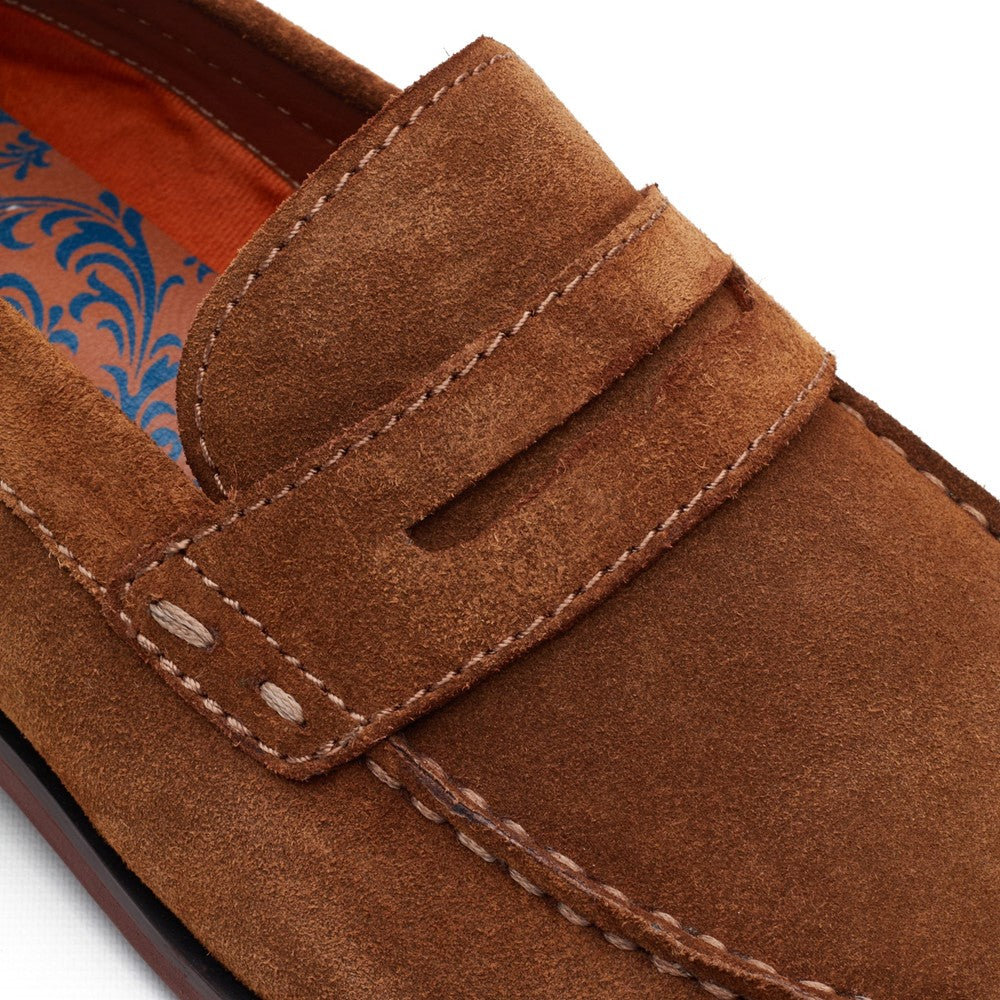 Slate Suede Penny Loafer Ginger