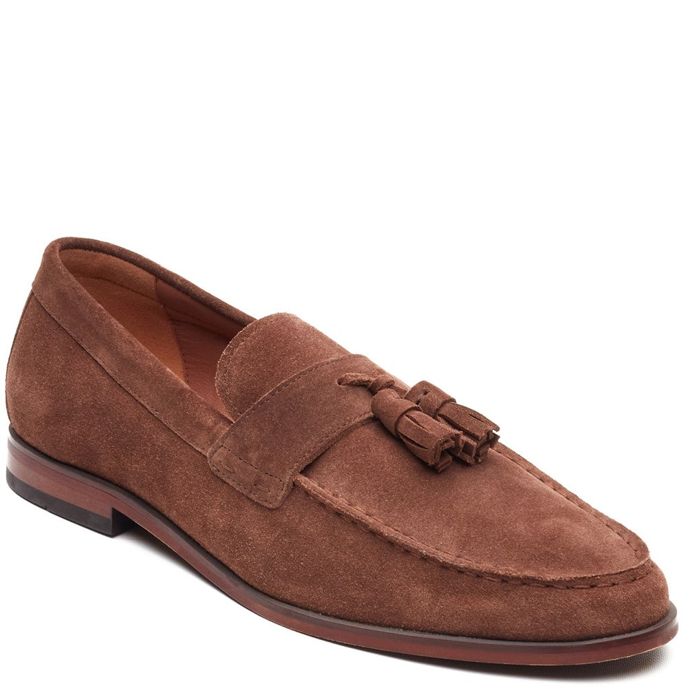 Flint Suede Tassle Loafer Tan