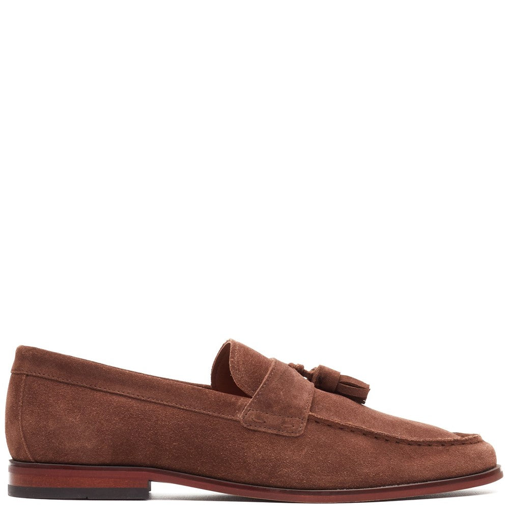 Flint Suede Tassle Loafer Tan