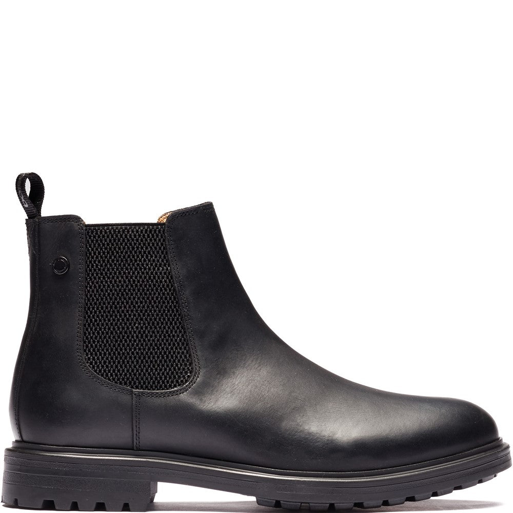 Roebuck Pull Up Chelsea Boots Black