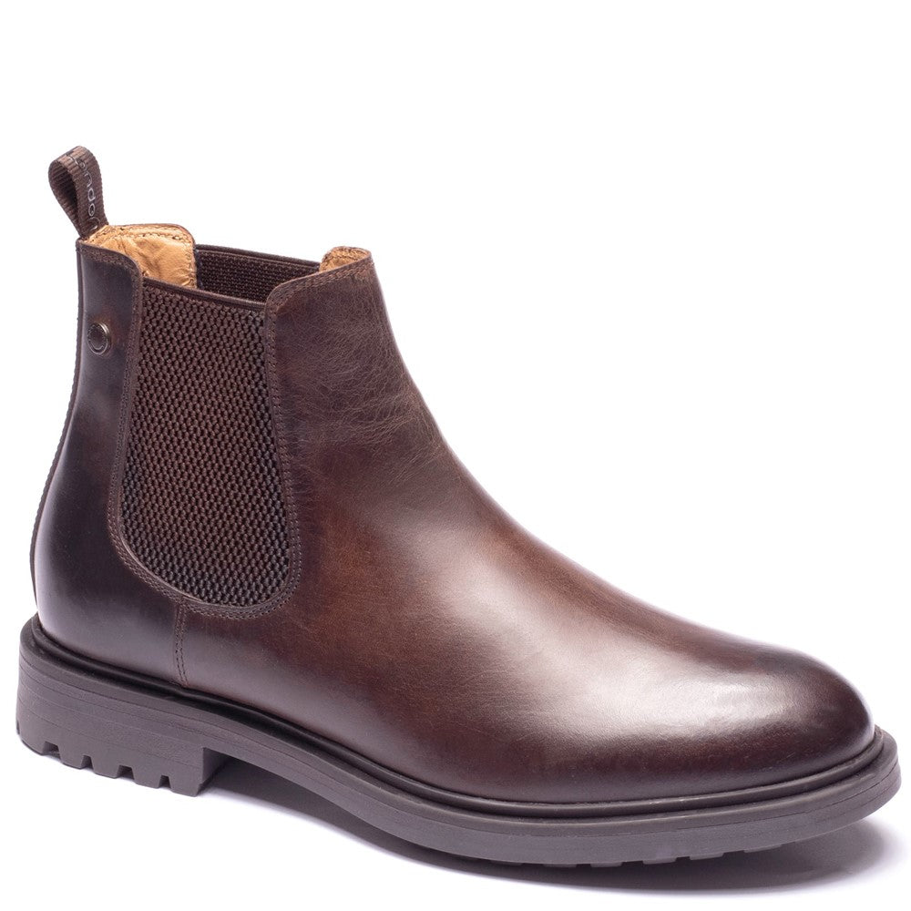 Roebuck Pull Up Chelsea Boots Brown
