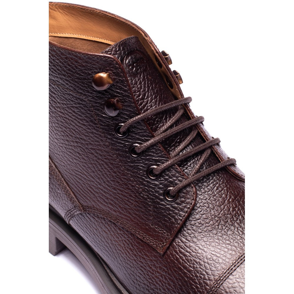 Mercer Grain Toe Cap Boots Brown