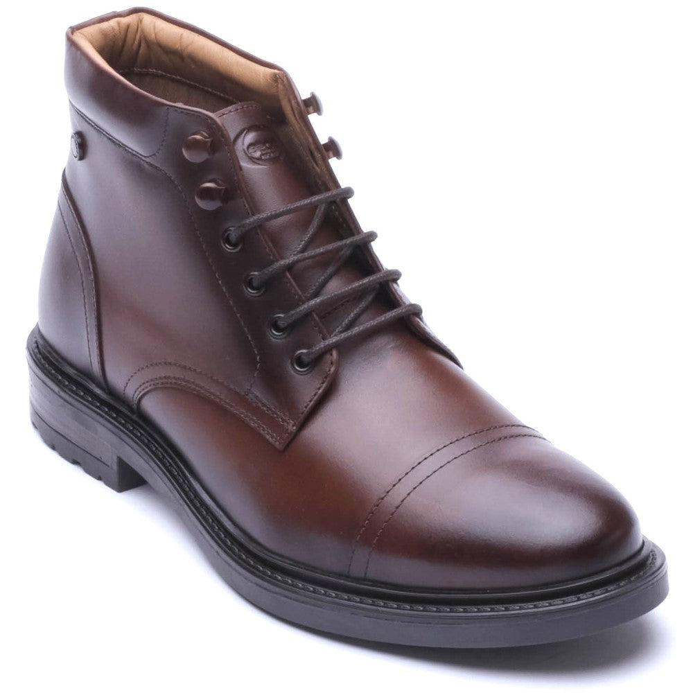 Porter Waxy Toe Cap Boots Brown