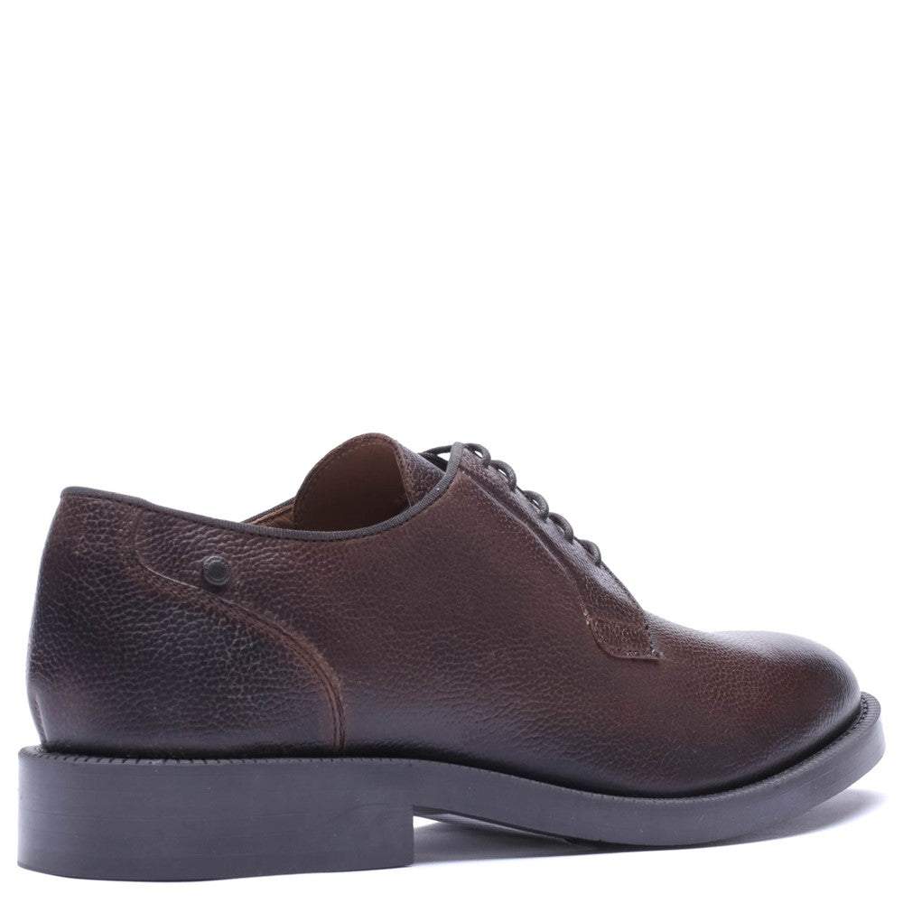 Luca Tumbled Lace Up Shoes Brown