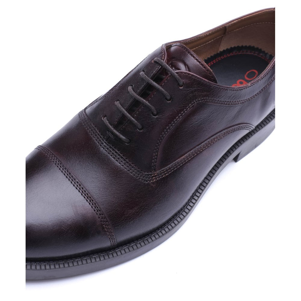 Roma Washed Lace Up Shoes Brown