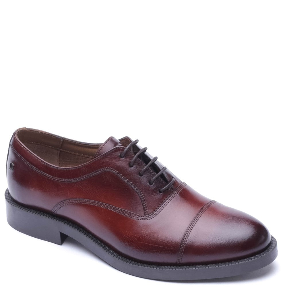 Roma Washed Lace Up Shoes Chestnut