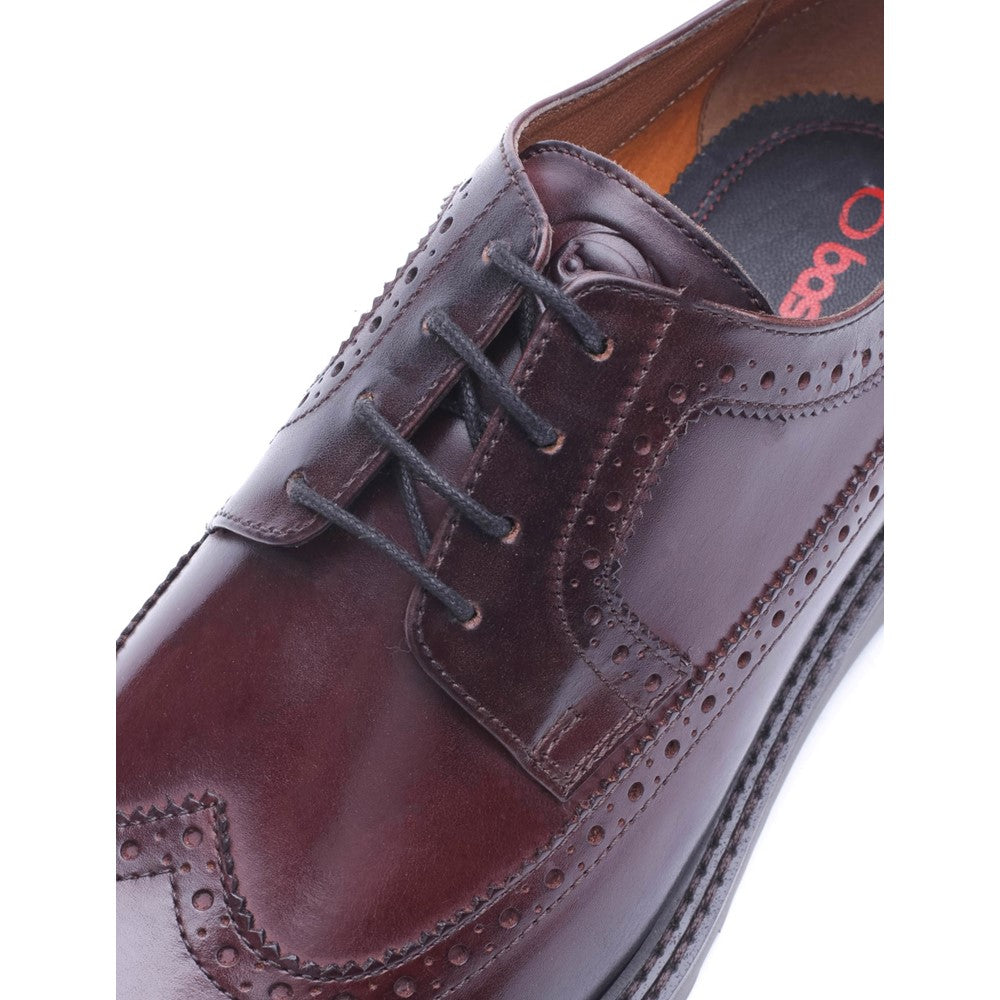 Phase Washed Brogue Shoes Brown