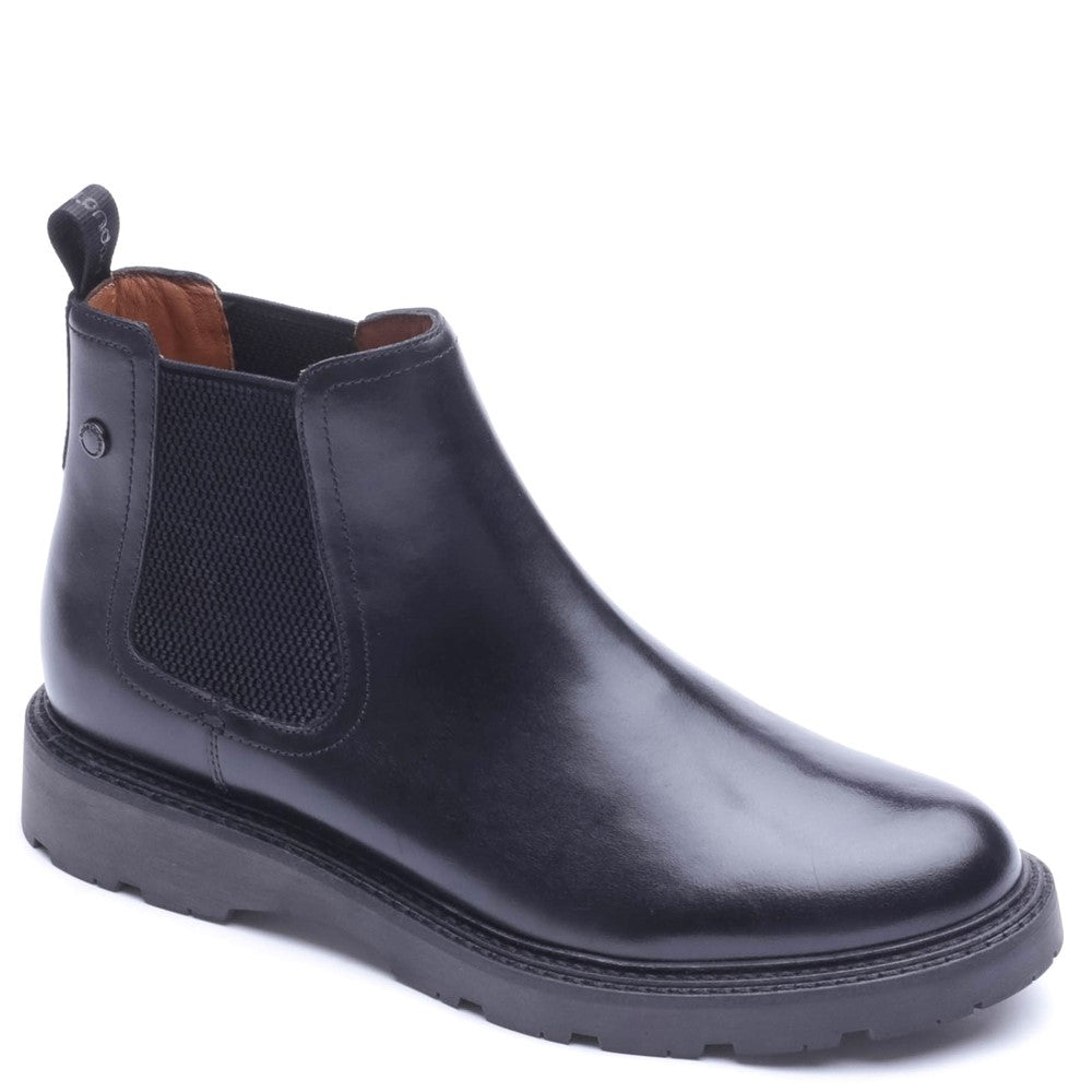 Echo Waxy Chelsea Boots Black
