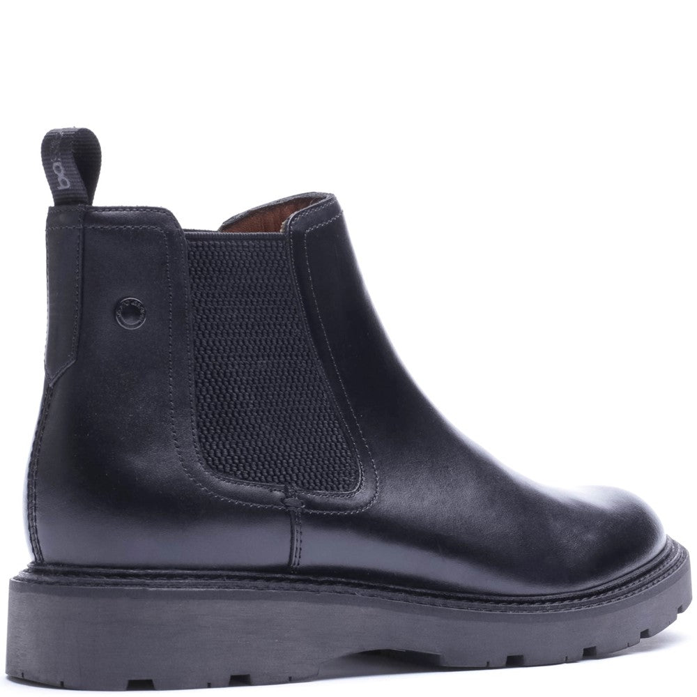 Echo Waxy Chelsea Boots Black