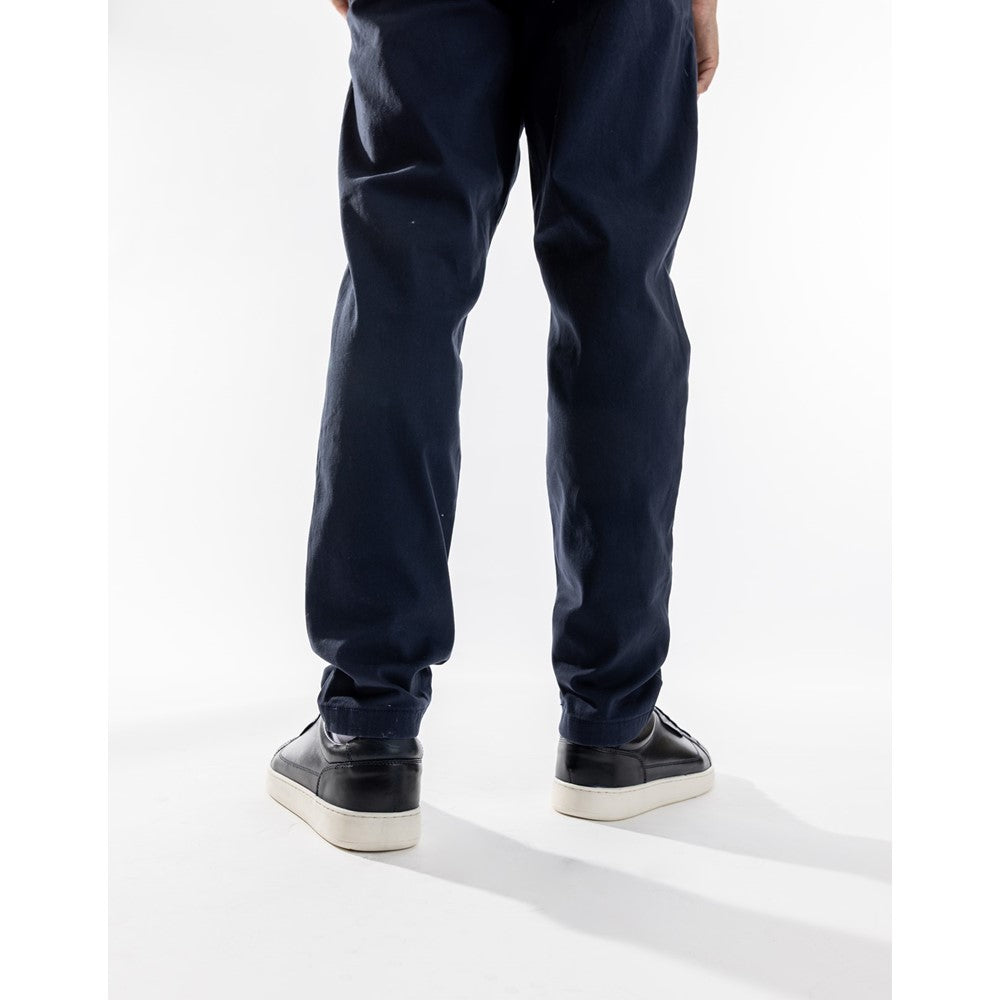 Zammo Waxy Lace Up Trainers Navy