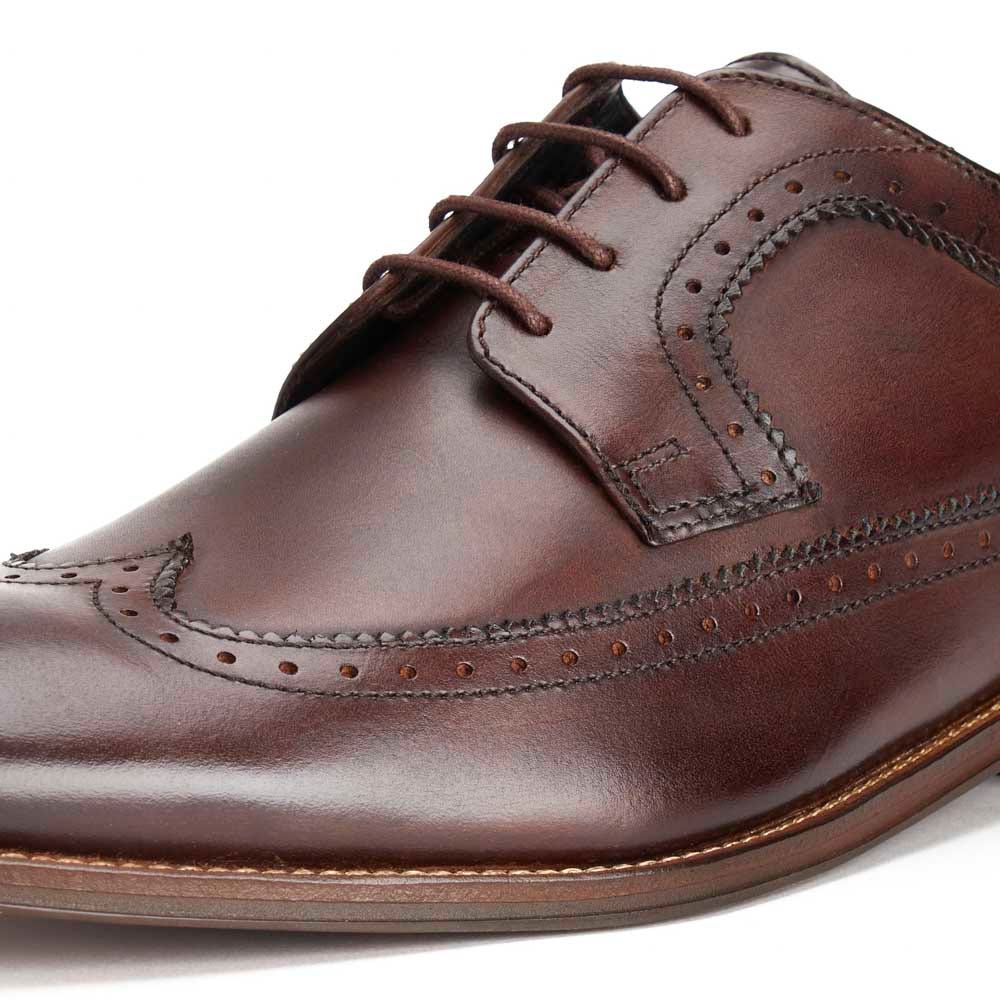 Havisham Washed Brogue Shoes Brown