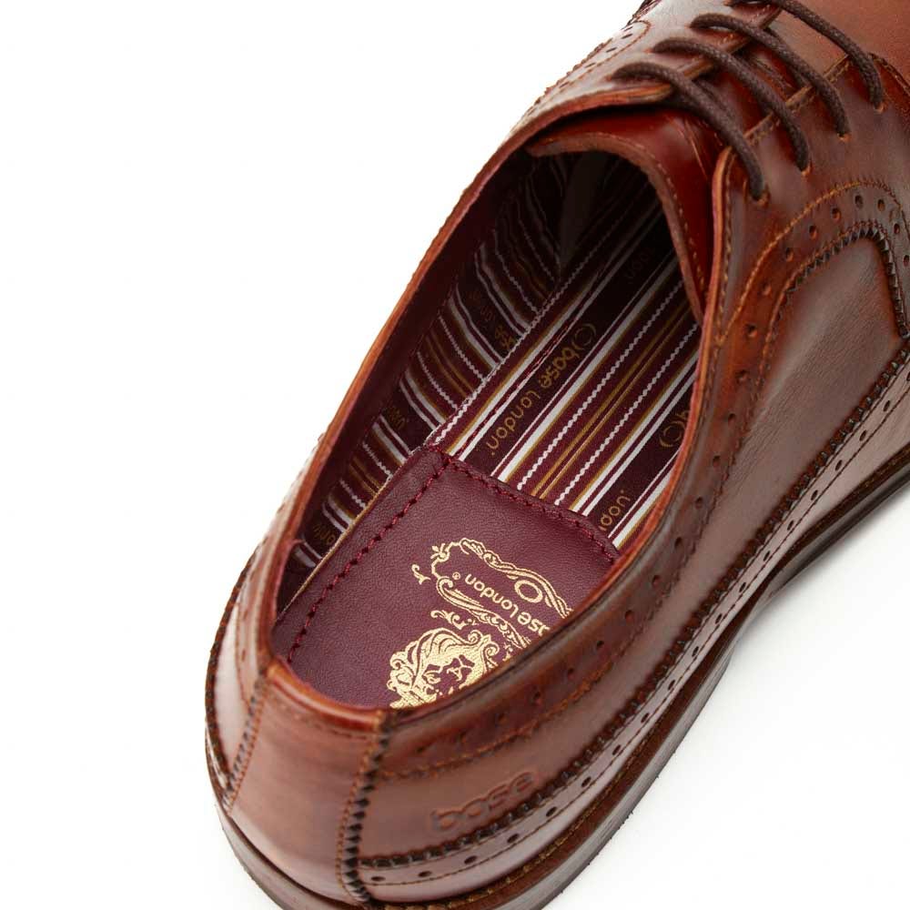 Havisham Washed Brogue Shoes Tan