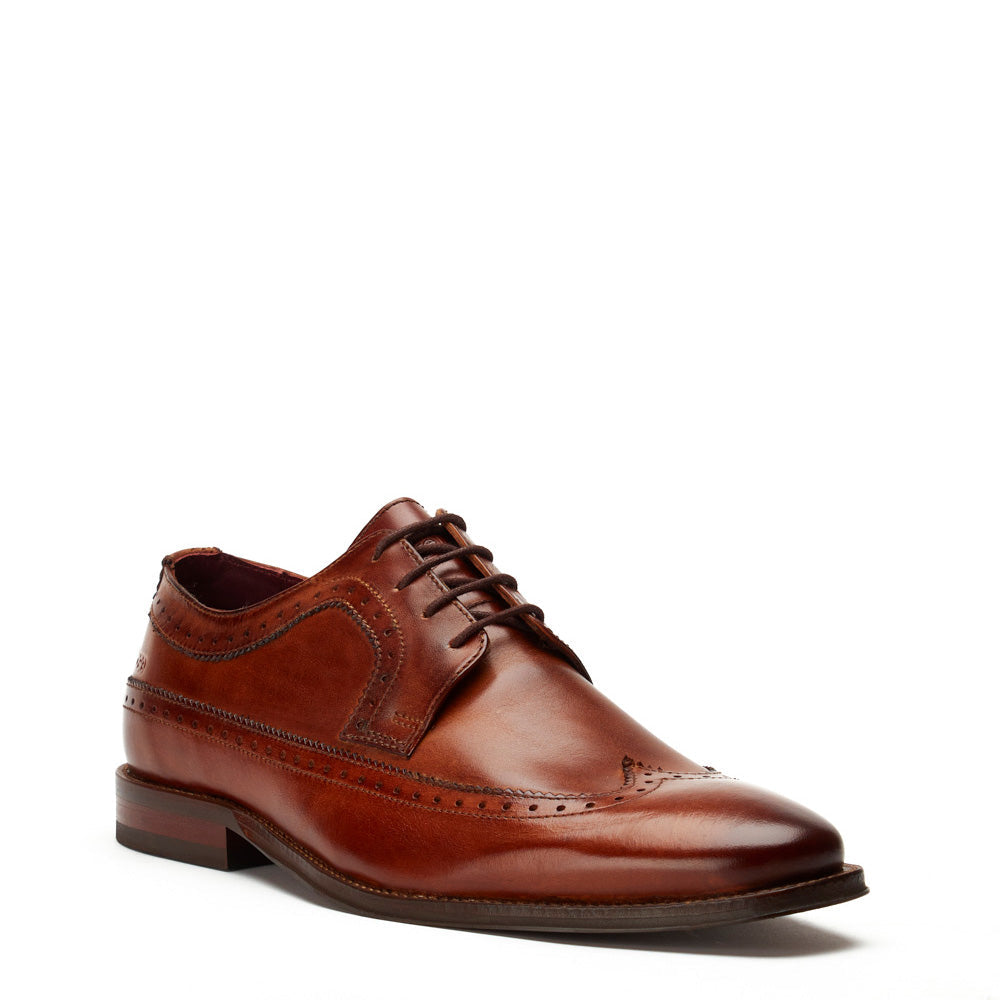 Havisham Washed Brogue Shoes Tan