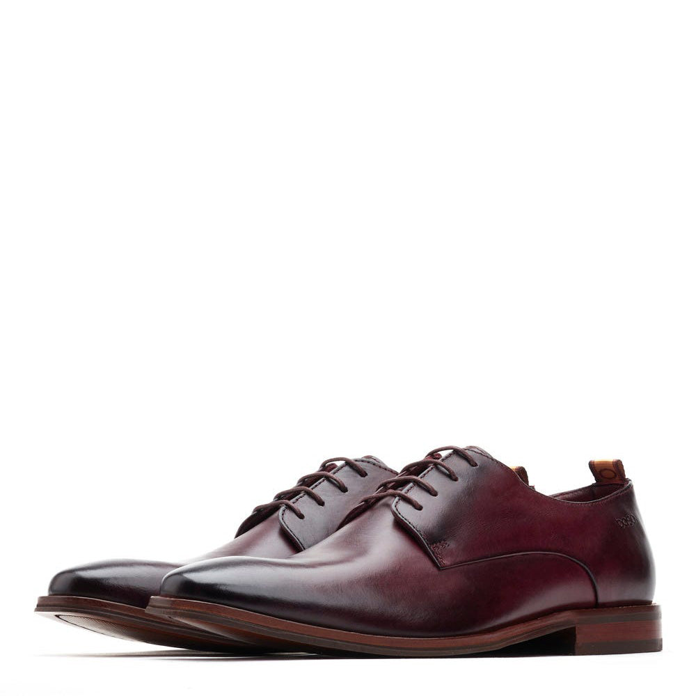 Marley Washed Derby Shoes Bordo