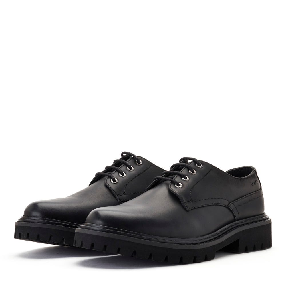 Wick Pull Up Derby Shoes Black