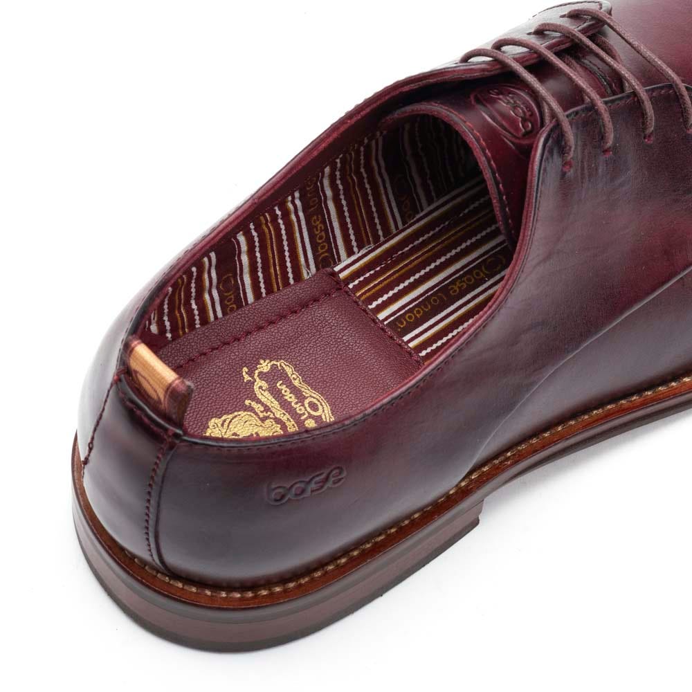 Marley Washed Derby Shoes Bordo