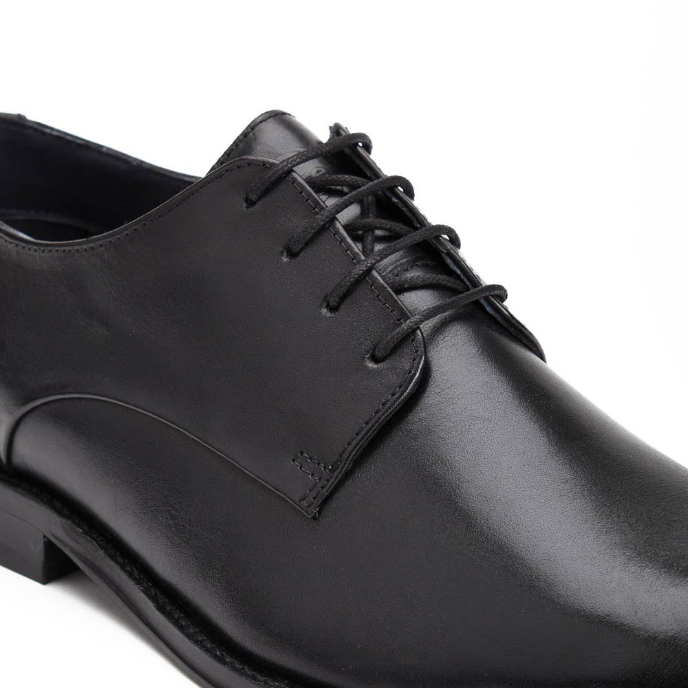 Marley Waxy Derby Shoes Black
