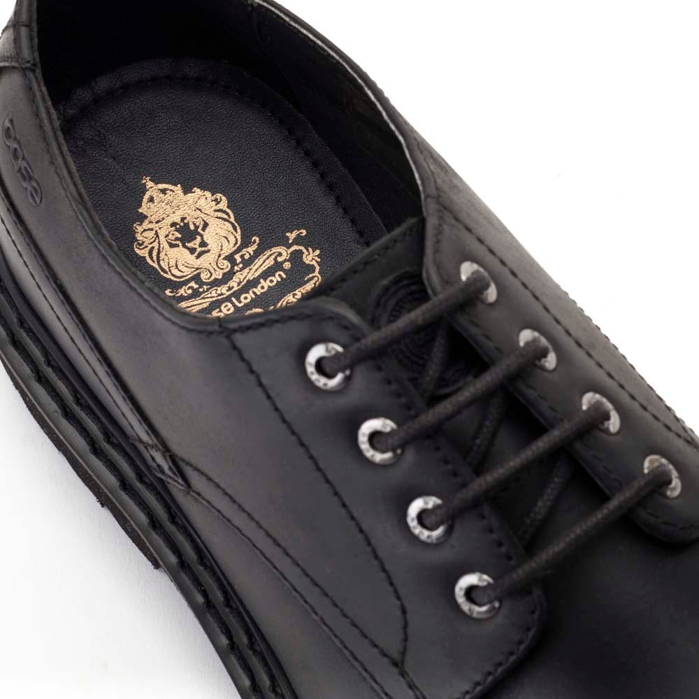 Wick Pull Up Derby Shoes Black