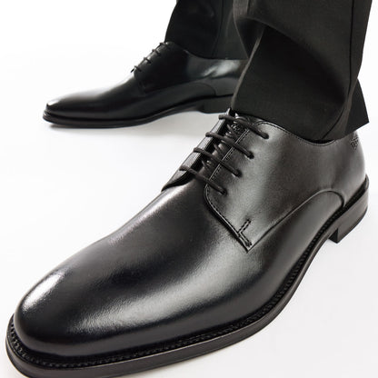 Marley Waxy Derby Shoes Black
