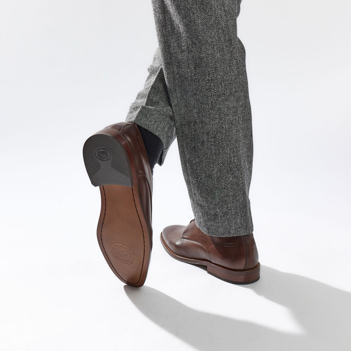 Marley Washed Derby Shoes Brown