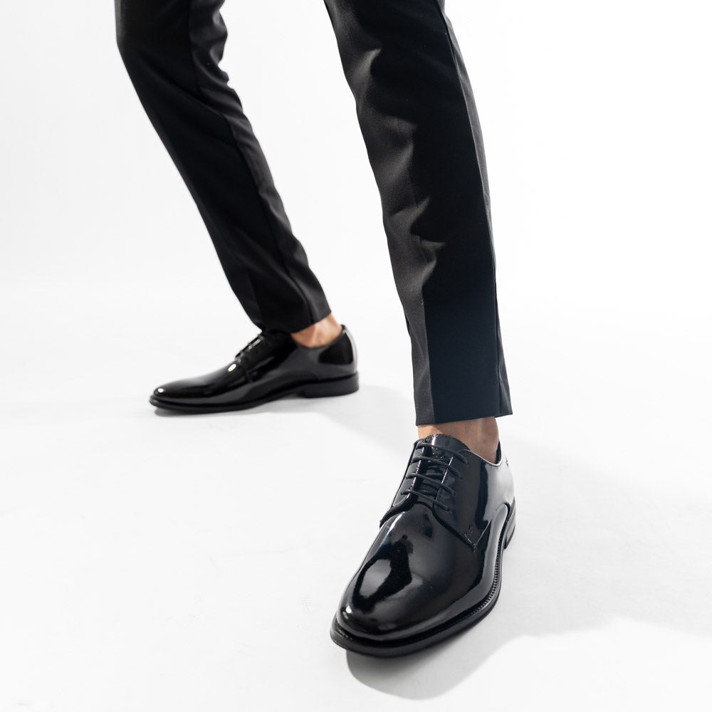 Marley Patent Derby Shoes Black