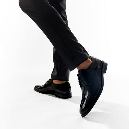 Marley Patent Derby Shoes Black