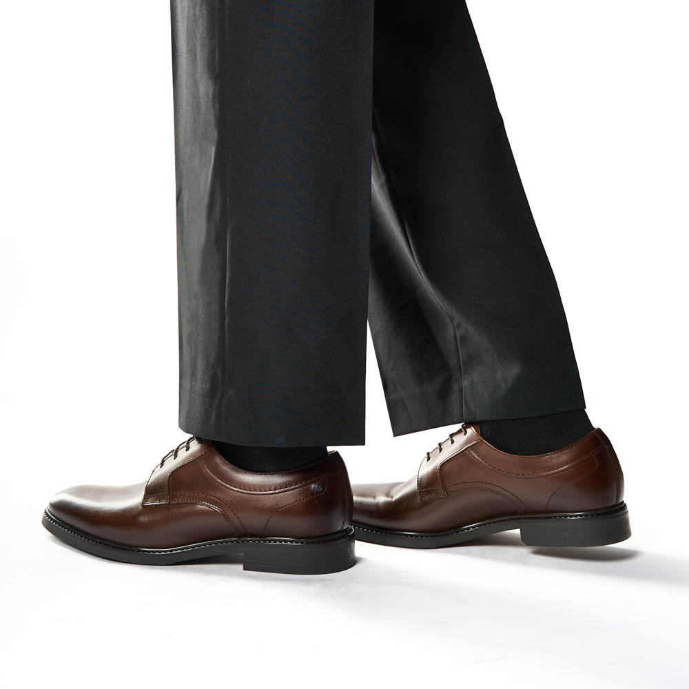 Drake Waxy Derby Shoes Brown