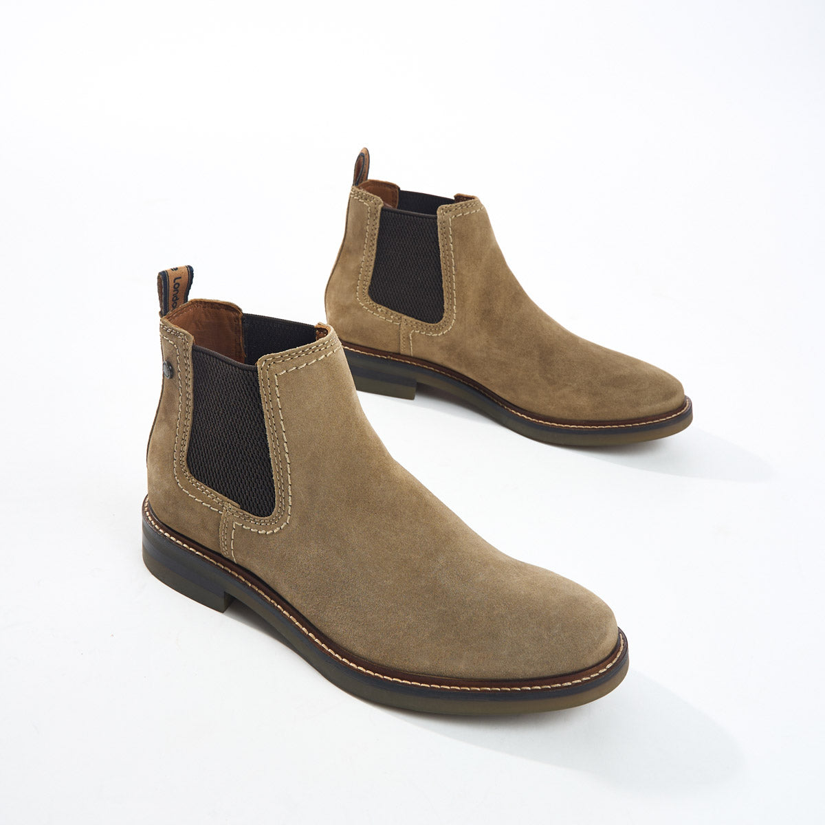 Portland Suede Chelsea Boots Sand