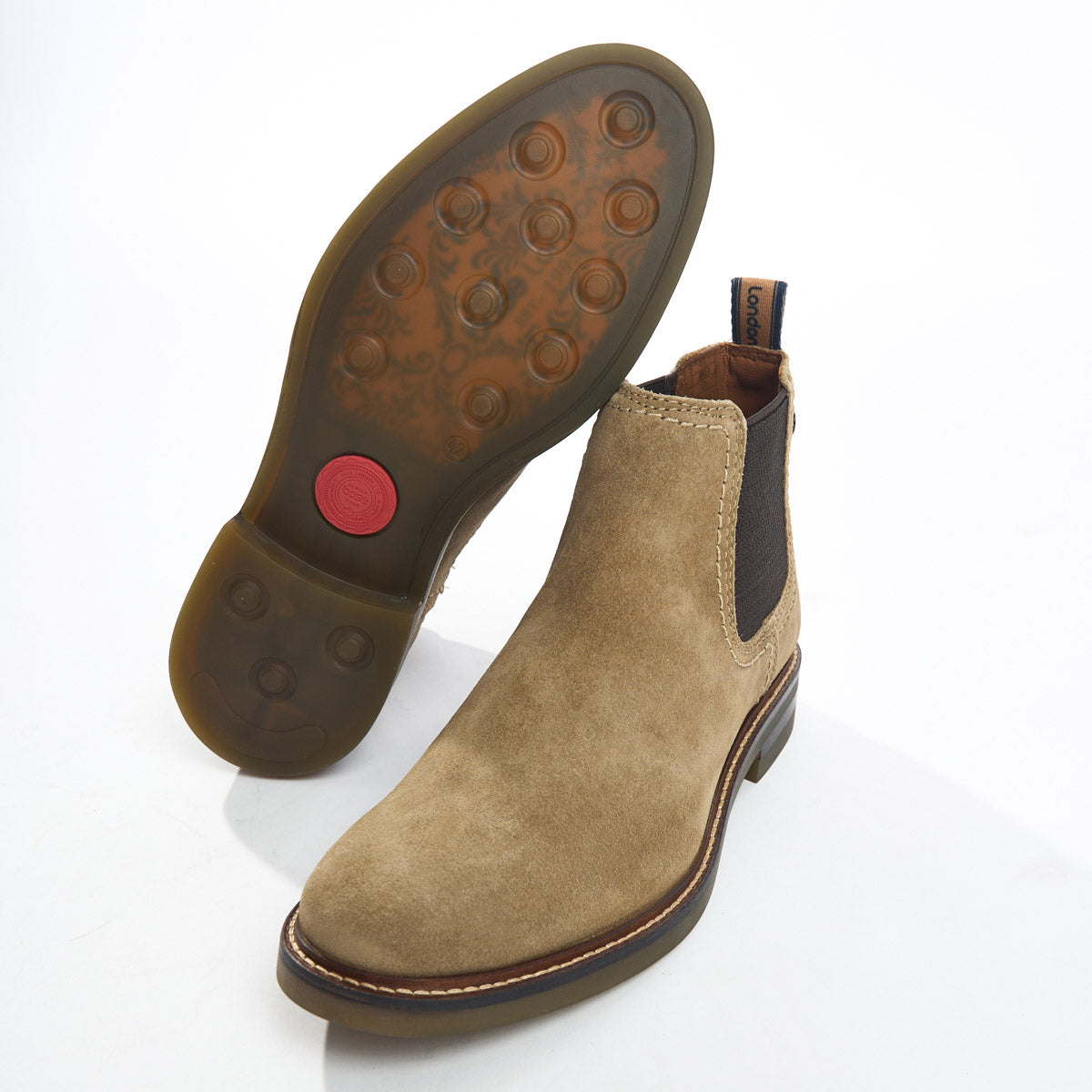 Portland Suede Chelsea Boots Sand