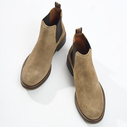 Portland Suede Chelsea Boots Sand
