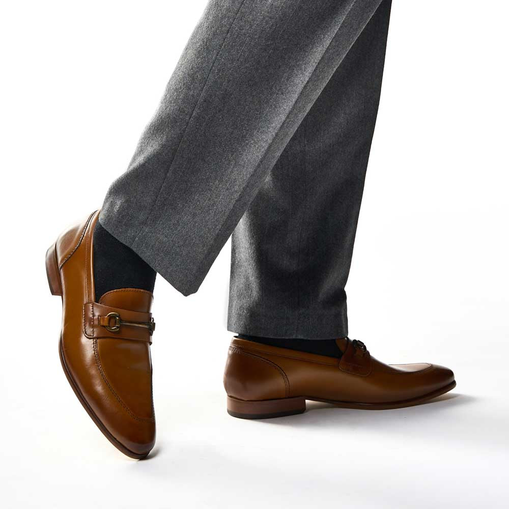 Russo Waxy Loafers Tan
