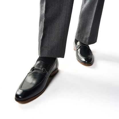 Russo Waxy Loafers Black