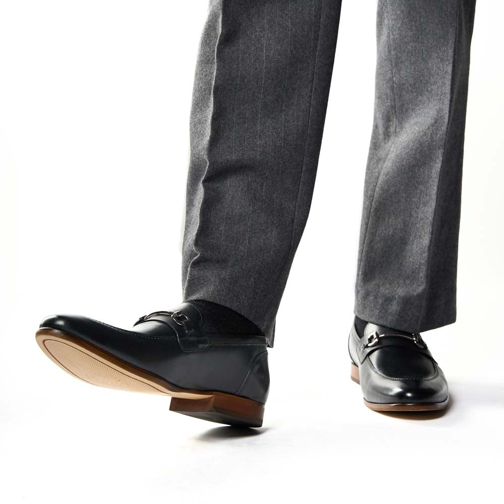 Russo Waxy Loafers Black