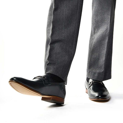 Russo Waxy Loafers Black
