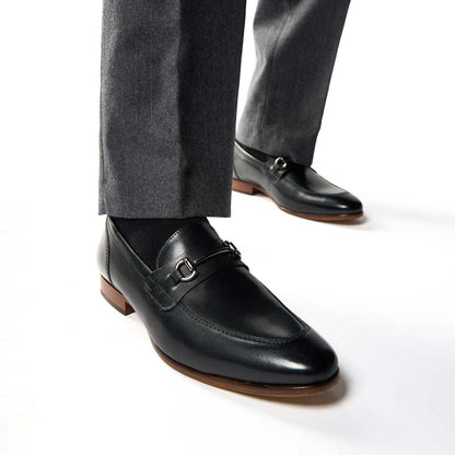 Russo Waxy Loafers Black