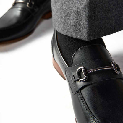 Russo Waxy Loafers Black