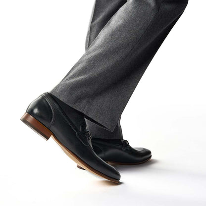 Russo Waxy Loafers Black