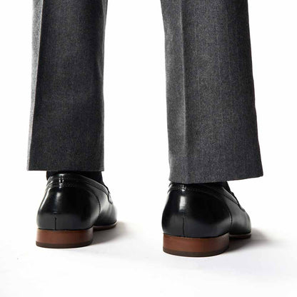 Russo Waxy Loafers Black