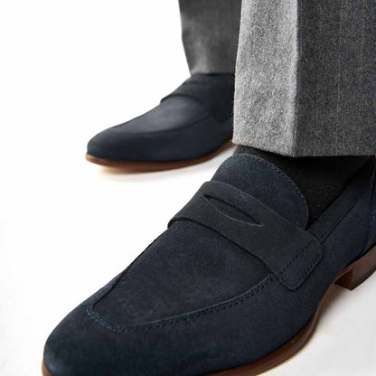Bruno Suede Loafers Navy
