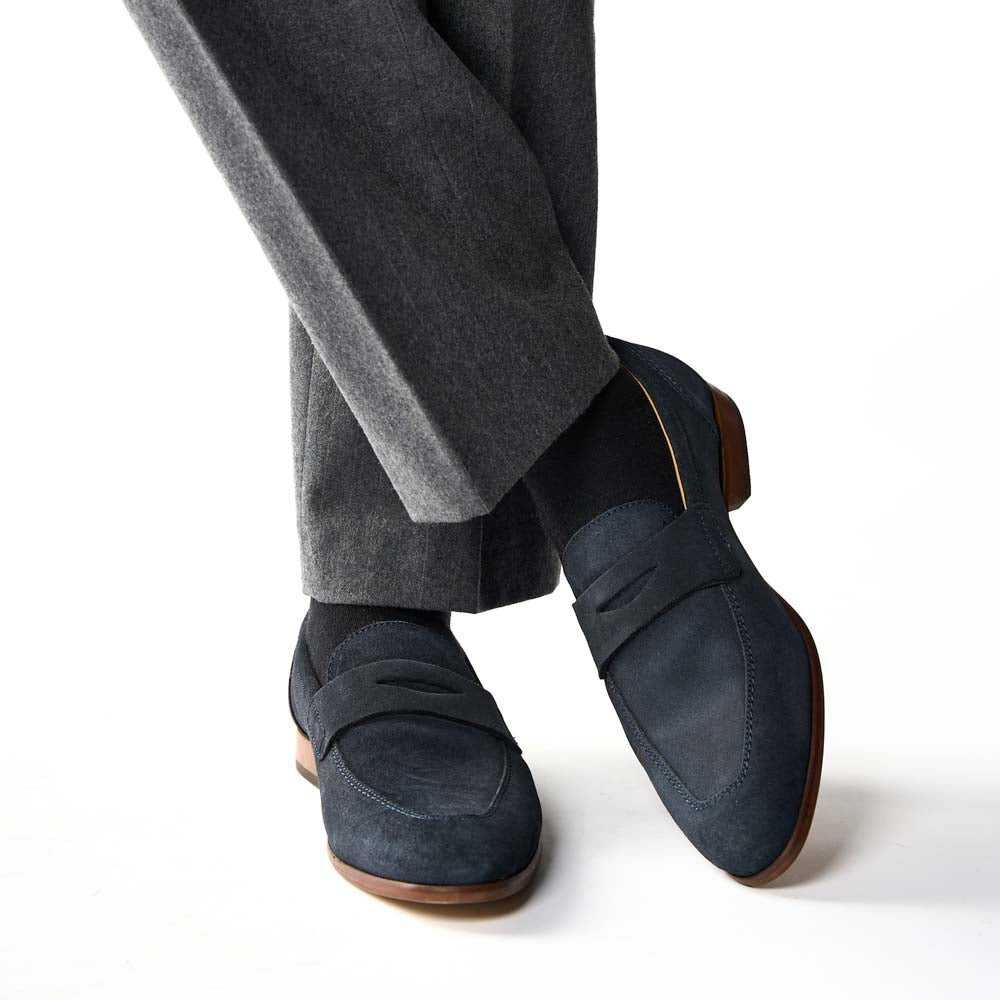 Bruno Suede Loafers Navy