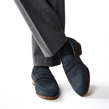Bruno Suede Loafers Navy