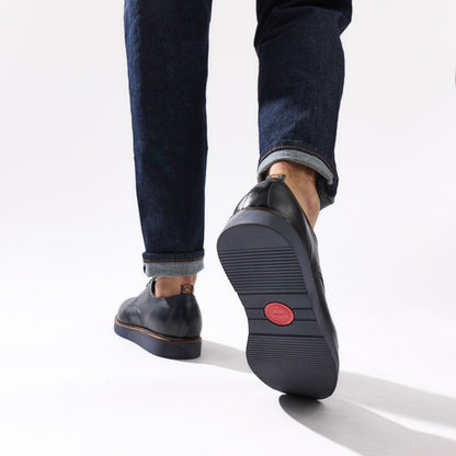 Roly Washed Derby Shoes Navy