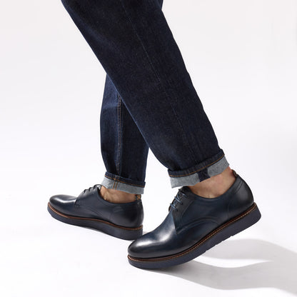 Roly Washed Derby Shoes Navy