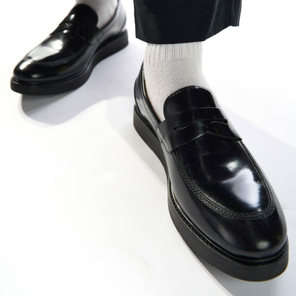 Sid Hi Shine Loafers Black