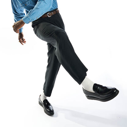Sid Hi Shine Loafers Black